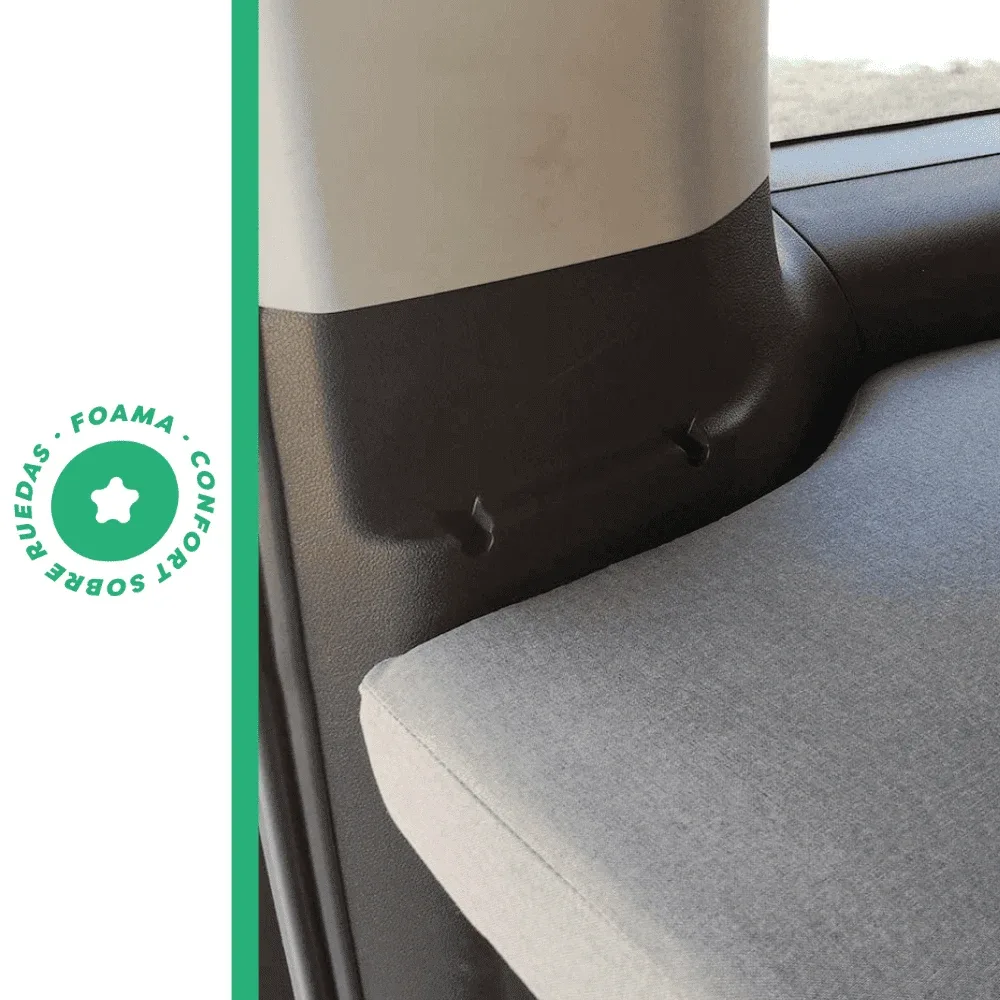Colchón Plegable para Renault Trafic, Opel Vivaro y Nissan Primastar – Combi, Passenger, Spaceclass 4